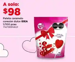 City Club Idea paleta caramelo corazón dulce oferta