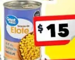 Great Value granos de elote