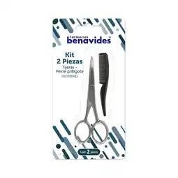 Farmacias Benavides Kit Tijeras +Peine para Bigote oferta