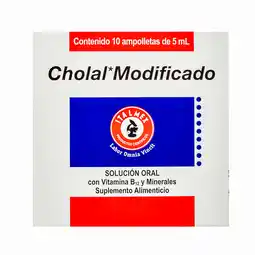 Farmacias YZA Cholal Suplemento Alimenticio 5Ml 10 Amp oferta
