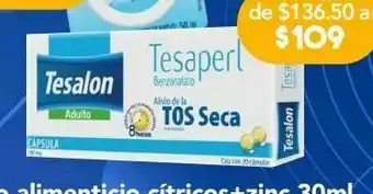 Farmacia San Pablo tesalon tesapearl 100mg 20 cápsulas oferta