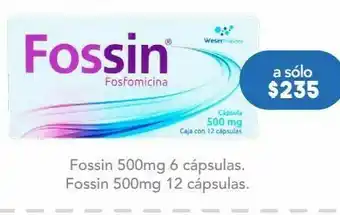 Farmacia San Pablo Fossin 500mg 12 cápsulas. oferta