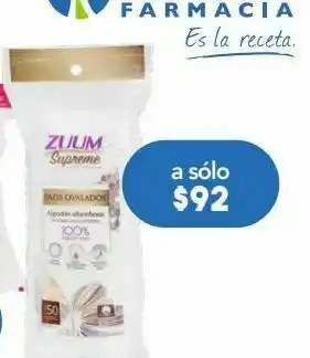 Farmacia San Pablo Zuum supreme almohadillas ovaladas 50 piezas oferta