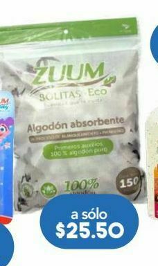 Farmacia San Pablo Zuum bolitas de algodón ecofriendly oferta
