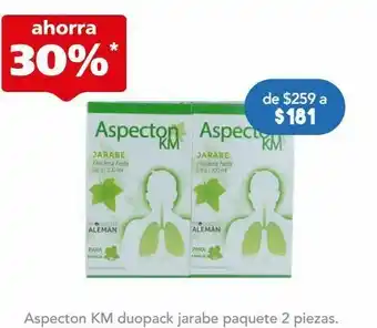 Farmacia San Pablo Aspecton km duopack jarabe paquete 2 piezas oferta