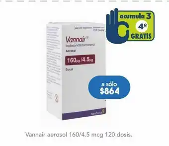 Farmacia San Pablo Vannair aerosol 160/4.5 mcg 120 dosis oferta