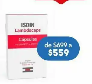 Farmacia San Pablo Isdin lambdacaps 30 cápsulas. oferta