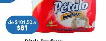 Pétalo rendimax papel higiénico 12 piezas
