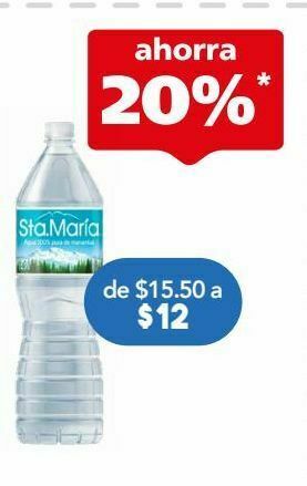 Farmacia San Pablo Santa maría agua 1.5lt. oferta
