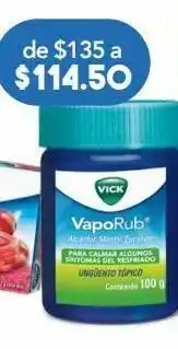 Farmacia San Pablo Vick vaporub ungüento 5.26g 100g. oferta