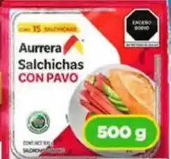 Bodega Aurrerá Aurrera salchichas con pavo oferta
