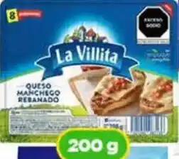 Bodega Aurrerá La Villita queso manchego rebanado oferta