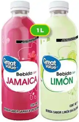 Bodega Aurrerá Great Value bebida jamaica oferta