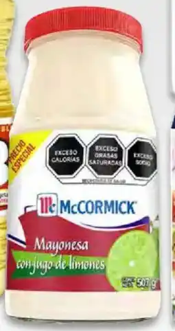 Soriana Híper Mccormick mayonesa con jugo de limones oferta