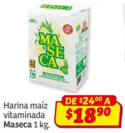 Soriana Híper Maseca harina maíz vitaminada oferta