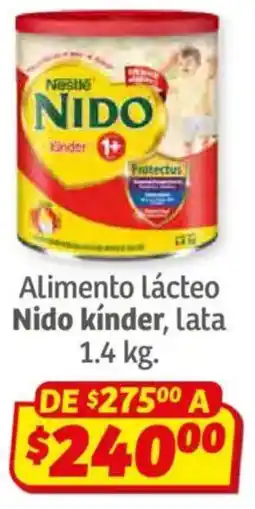 Soriana Híper Nido kinder alimento lácteo lata oferta