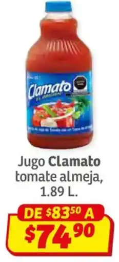 Soriana Híper Clamato jugo tomate almeja oferta