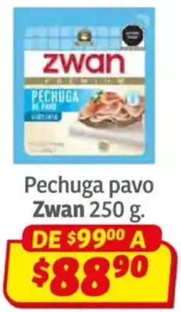 Soriana Híper Zwan pechuga pavo oferta