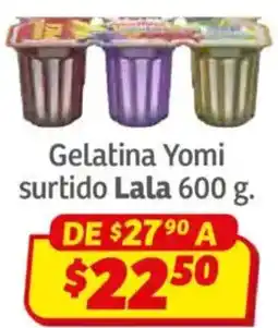 Soriana Híper Lala gelatina yomi surtido oferta
