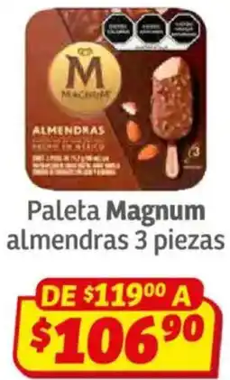 Soriana Híper Magnum paleta almendras oferta