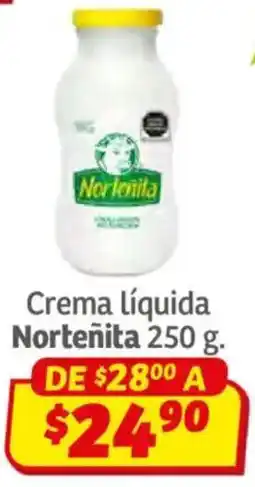 Soriana Híper Norteñita crema líquida oferta