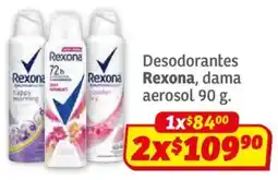 Soriana Híper Rexona desodorantes dama aerosol oferta