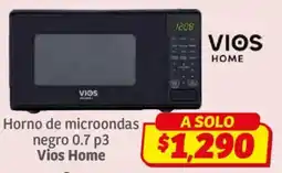 Soriana Híper Vios home horno de microondas negro 0.7 p3 oferta