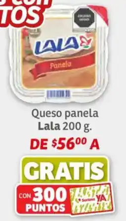 Soriana Híper Lala queso panela oferta