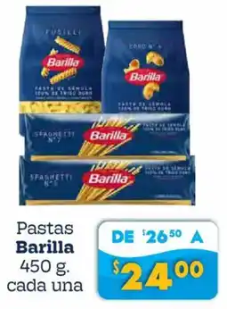 Soriana Híper Barilla pastas cada una oferta