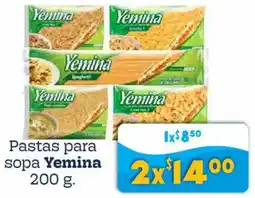 Soriana Híper Yemina pastas para sopa oferta