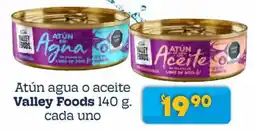 Soriana Híper Valley foods atún agua o aceite oferta