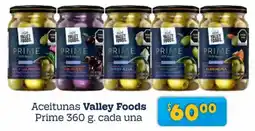 Soriana Híper Valley foods aceitunas prime oferta