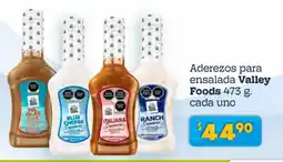 Soriana Híper Valley foods aderezos para ensalada oferta