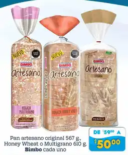 Soriana Híper Bimbo pan artesano original oferta