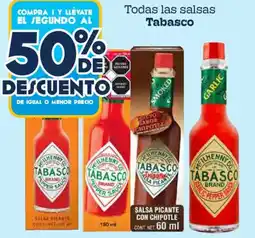 Soriana Híper Tabasco todas las salsas oferta