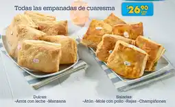 Soriana Híper Todas las empanadas de cuaresma oferta