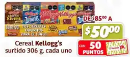 Soriana Híper Kellogg's cereal surtido oferta