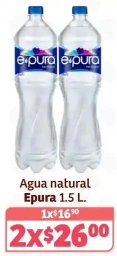Soriana Híper Epura agua natural oferta