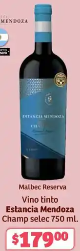 Soriana Híper Estancia mendoza vino tinto champ selec oferta