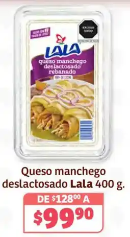 Soriana Híper Lala queso manchego deslactosado oferta