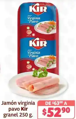 Soriana Híper Kir jamón virginia pavo granel oferta