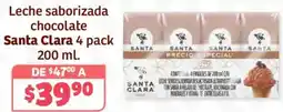 Soriana Híper Santa clara leche saborizada chocolate oferta