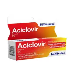 Farmacias Benavides 5% Aciclovir Alivia y Previene el Fuego Causado por Herpes Zoster oferta