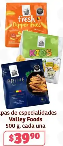 Soriana Híper Valley foods papas de especialidades oferta