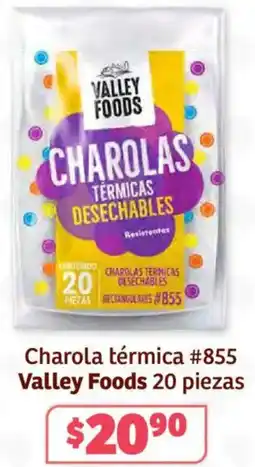 Soriana Híper Valley foods charola térmica #855 oferta
