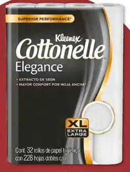 Soriana Híper Kleenex cottonelle papel higiénico elegance oferta