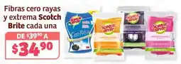 Soriana Híper Scotch brite fibras cero rayas y extrema oferta