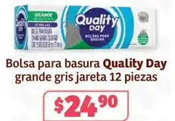 Soriana Híper Quality day bolsa para basura grande gris jareta oferta