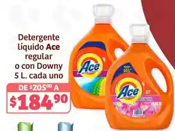 Soriana Híper Ace detergente líquido regular oferta