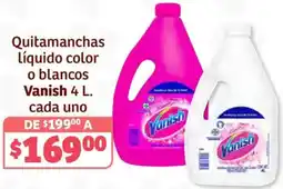 Soriana Híper Vanish quitamanchas líquido color o blancos oferta
